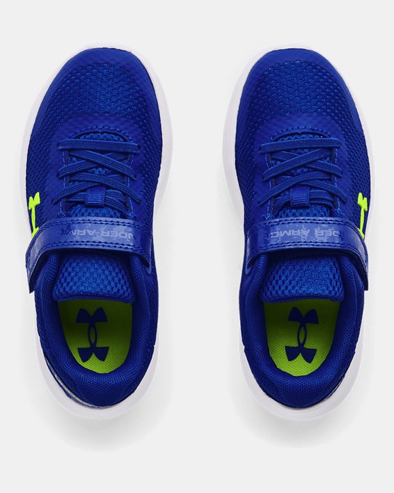 Pre-School UA Surge 2 AC Running Shoes in Blue image number 2
